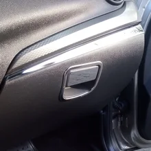 Молдинги крышки перчаточного ящика бардачка хромированные накладки из нержавеющей стали для Lada Granta FL Kalina 2 Лада Гранта FL Калина 2