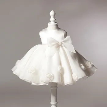 

Girls party dress 0-24Month baby girls clothes white girls wedding birthday dresses cute children clothing