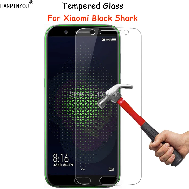

For Xiaomi Black Shark 5.99" Clear Tempered Glass Screen Protector Ultra Thin Explosion-proof Protective Film + Cleaning Kit