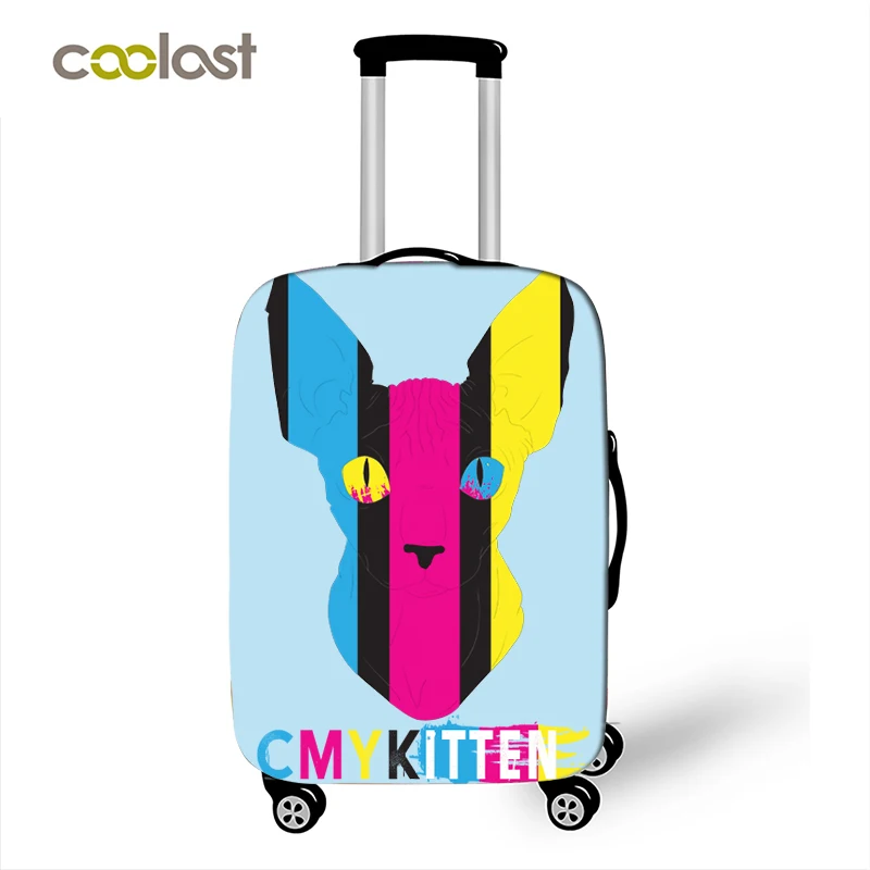 Чехол для багажа Sphynx Cat, аксессуары для путешествий, эластичный чехол на колесиках, чехол для 18-32 дюймов - Цвет: SC23
