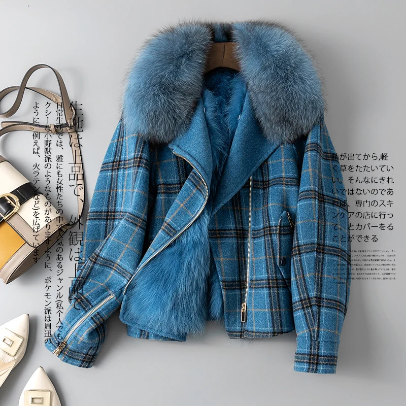 Hiver Réel Renard 2018 Zt1261 Veste Manteau De blue Beige Femme Automne Femelle Coréen Fourrure Femmes Doublure Vêtements Parka Vintage En Br8rOqITw