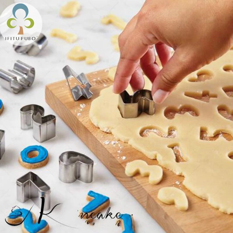 

9pcs/set 0-8 Number Shape Cookie Cutter Stainless Steel Cookies Mold Fondant Biscuit Cutter Cake Decorating Tools GYH