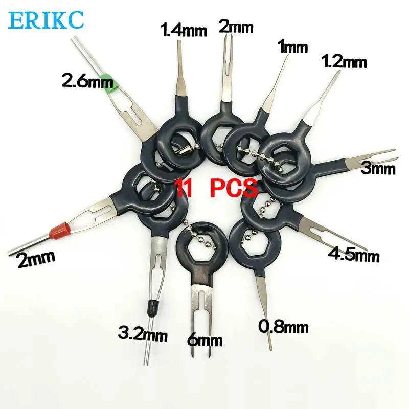 

11 Pcs Auto Car Plug Circuit Board Wire Harness Terminal Extraction Pick Connector Crimp Pin Back Needle Remove Tool