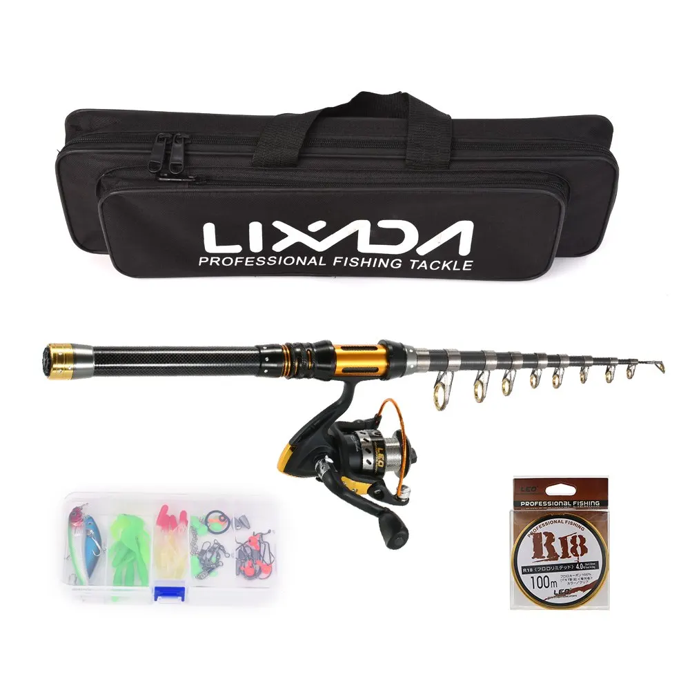 Lixada 1.5/1.8/2.1/2.4/2.7/3 M تلسكوبي الصيد رود بكرة كومبو يشبع عدة الغزل بكرة القطب مجموعة مع خيط صنارة صيد السحر السنانير حقيبة Lixada 1.5/1.8/2.1/2.4/2.7/3 M تلسكوبي الصيد رود بكرة كومبو يشبع عدة الغزل بكرة القطب مجموعة مع خيط صنارة صيد السحر السنانير حقيبة