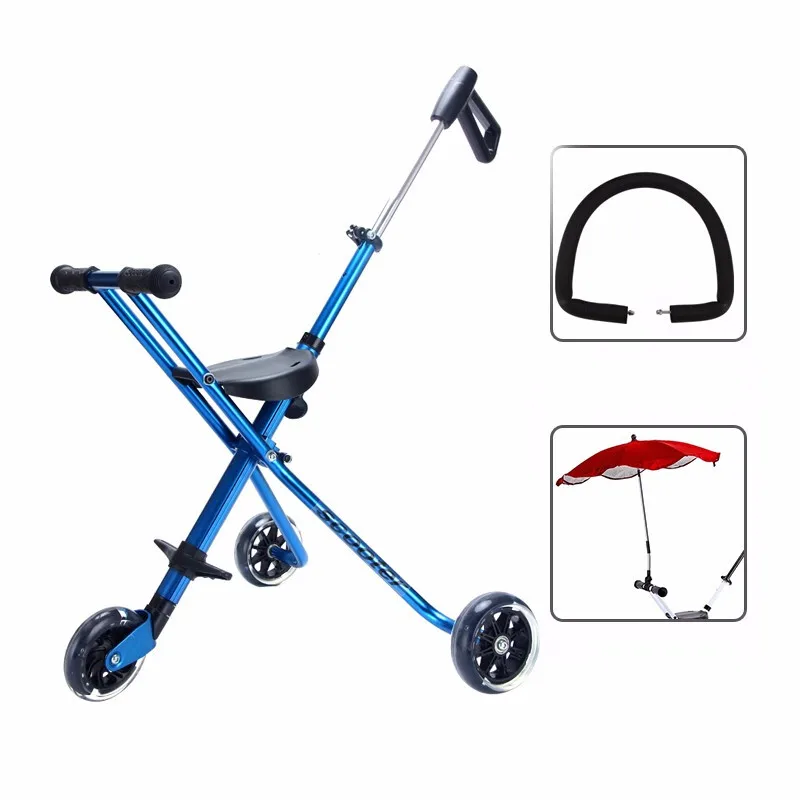 

Baby Cart Strolling Baby Portable Folding All Aluminum Alloy with Baby Cart High View All Aluminum