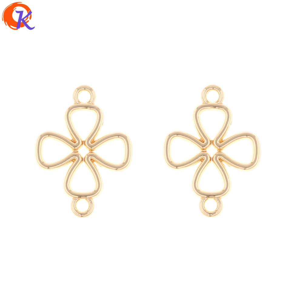 

Cordial Design 200Pcs 15*20MM Jewelry Making/Earring Connectors/Flower Shape/DIY Accessories/Hand Made/Earring Findings