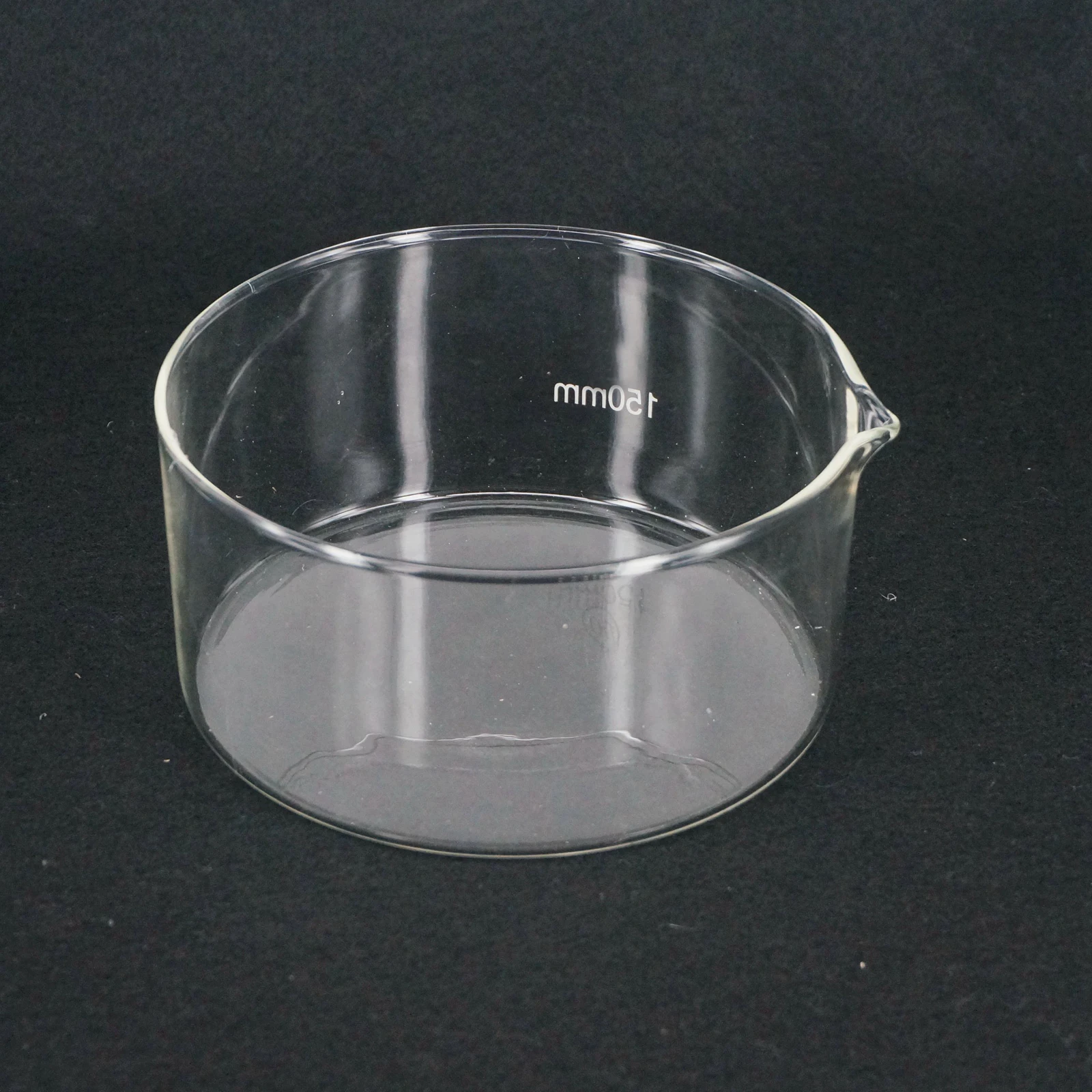 150 мм кристаллизация стекла тарелка дно с носиком для химической лаборатории