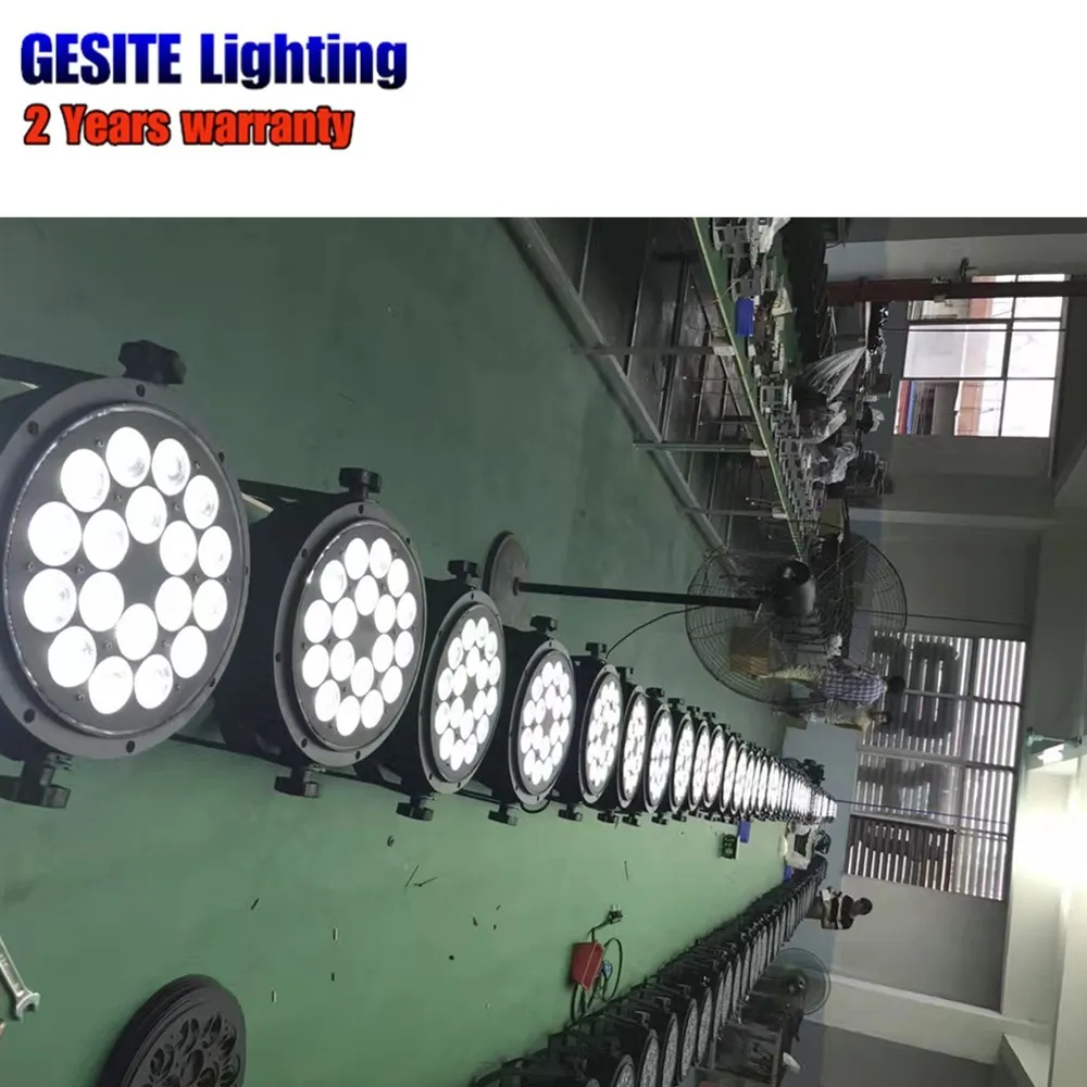 Decoração do Casamento 4 Pçs e lote Ip65 18×18 w Led Par Luz 18 Pcs Palco dj