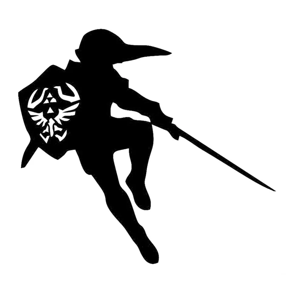Cunymagos Zelda Sword Personality Car-Styling Stickers Decals Vinyl Decor Fashion Creative Car Wall Reflective Sticker Funny 15.5cm14 (4)