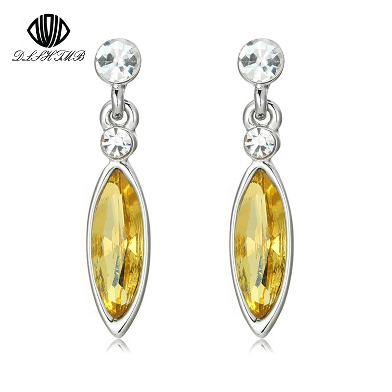 

2017 Vintage Rhinestone Water Drop Earrings Wholesale Silver Plated Fashion Long Earrings For Women Wedding Jewelry Brincos