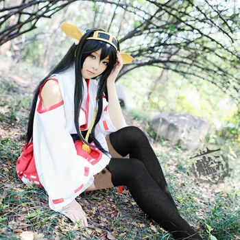 

2018 New Style Anime Kantai Collection Cosplay White Suit Halloween For Woman Lolita Dress In Stock XH043
