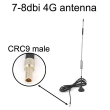 Новинка 4G 7-8 dbi LTE Антенна 698-960/1700-2700 МГц с магнитной основой CRC9 штекер RG174 3 м для huawei E3372 E353 E872