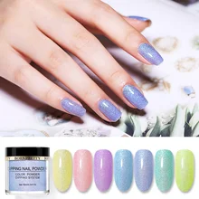 BORN PRETTY 10 мл погружающийся порошок для ногтей шелковая пыль натуральный сухой голографический блестящий для ногтей DIY украшения для ногтей Дизайн ногтей