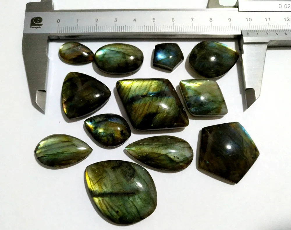 

Natural Stone Labradorite Semi Precious Stone Irregular bead Pendant,cabochon,Mixed Size 10pcs/lot