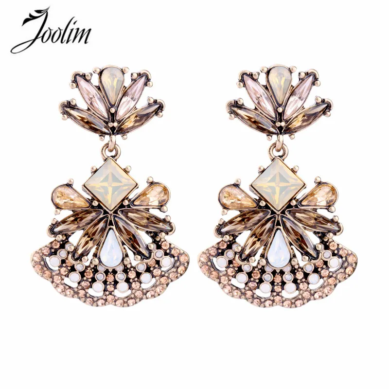

JOOLIM Jewelry /Fanshape Earring Chandelier Earring Piercing Dangle Earring Party Jewelry Statement