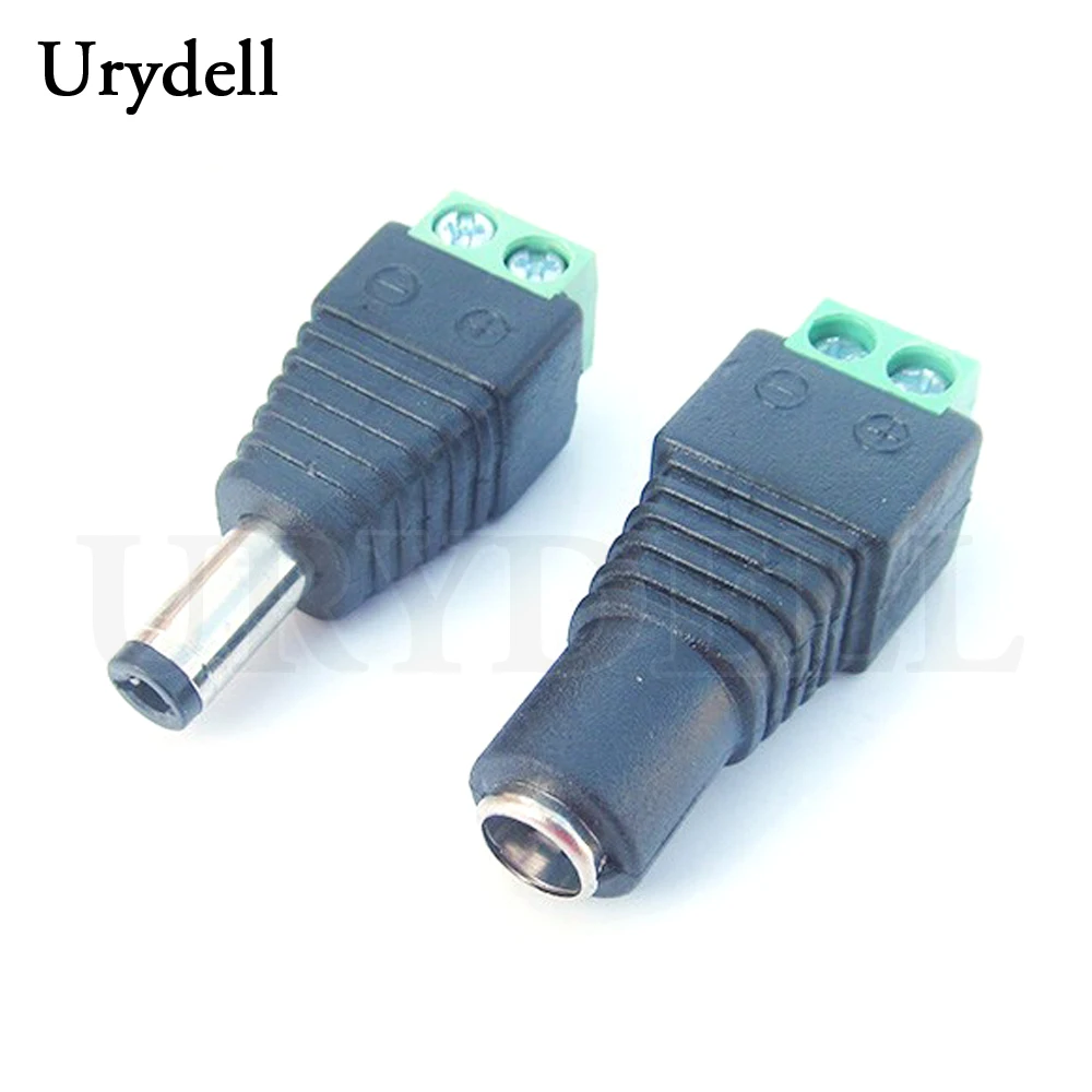 

1pair 5.5 x 2.1mm Male Female DC Power 12V 24V Jack Adapter Connector Plug CCTV Diy Kit