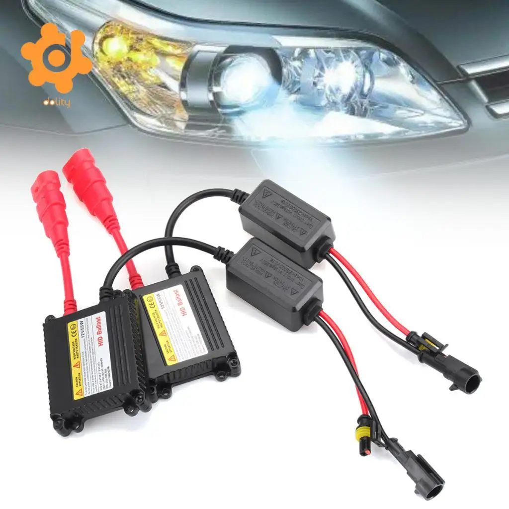 2 Pieces Car 12V 55W Digital Xenon HID Ballasts Replacements DC Waterproof