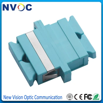

100 pcs/lot SC OM3 Duplex Fiber Optic Adapter Coupler,Multi Mode,Duplex,SC/UPC Fiber Optical Connector/Adaptor