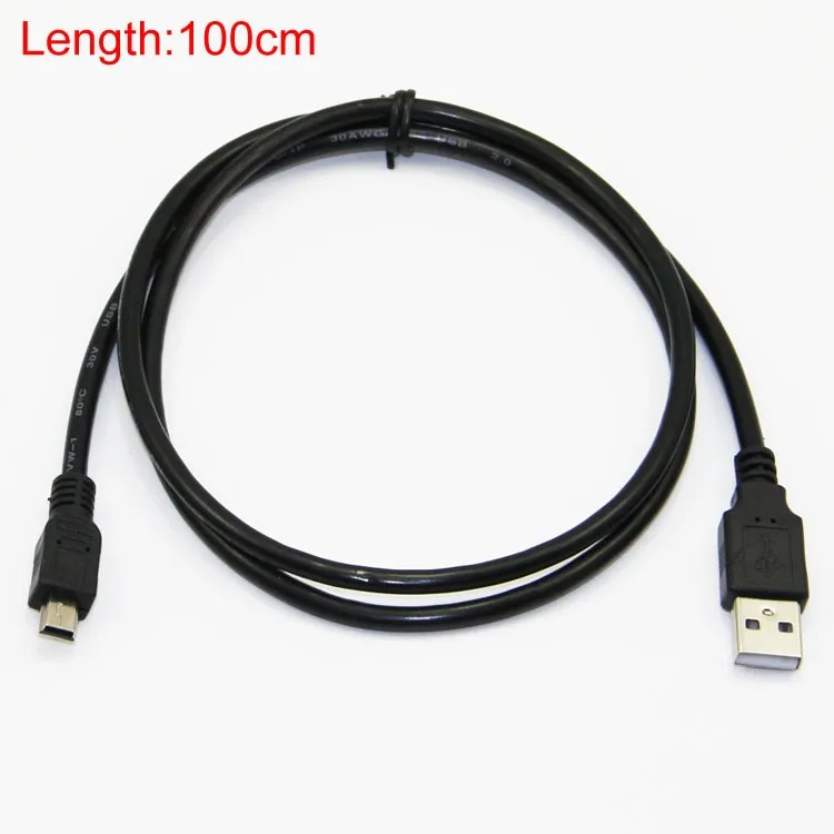 Bochara USB 2,0 type A Male to Mini 5P Male Mini 5P USB кабель M/M foil+ Плетеный+ ПВХ Экранирование 30 см 50 см 1 м 1,5 м 1,8 м 3 м 5 м