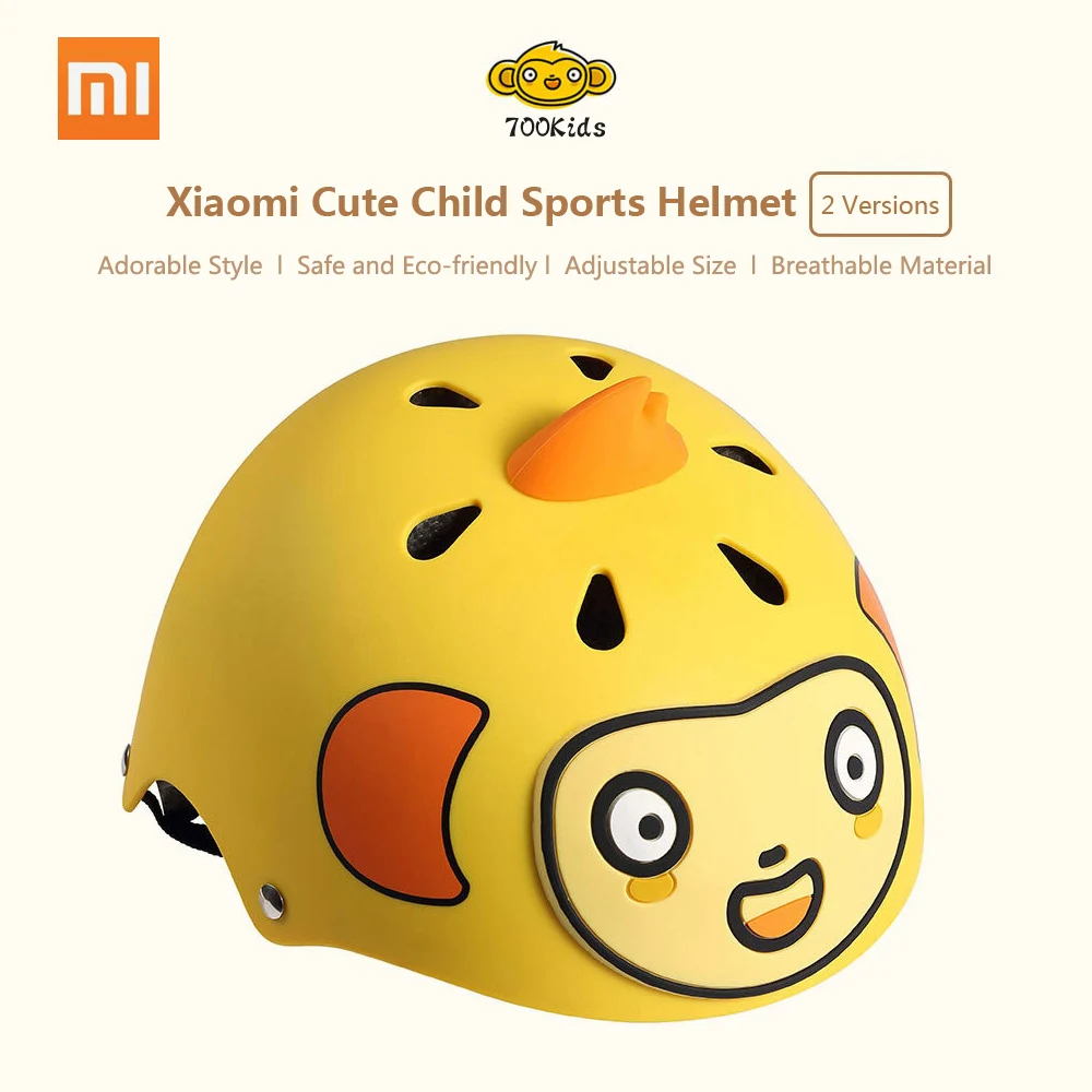 

Xiaomi 700Kids Cute Child Sports Helmet Protection Cartoon Bicycle Bike Scooter Skate Ski Protective Gear Adjustable Breathable