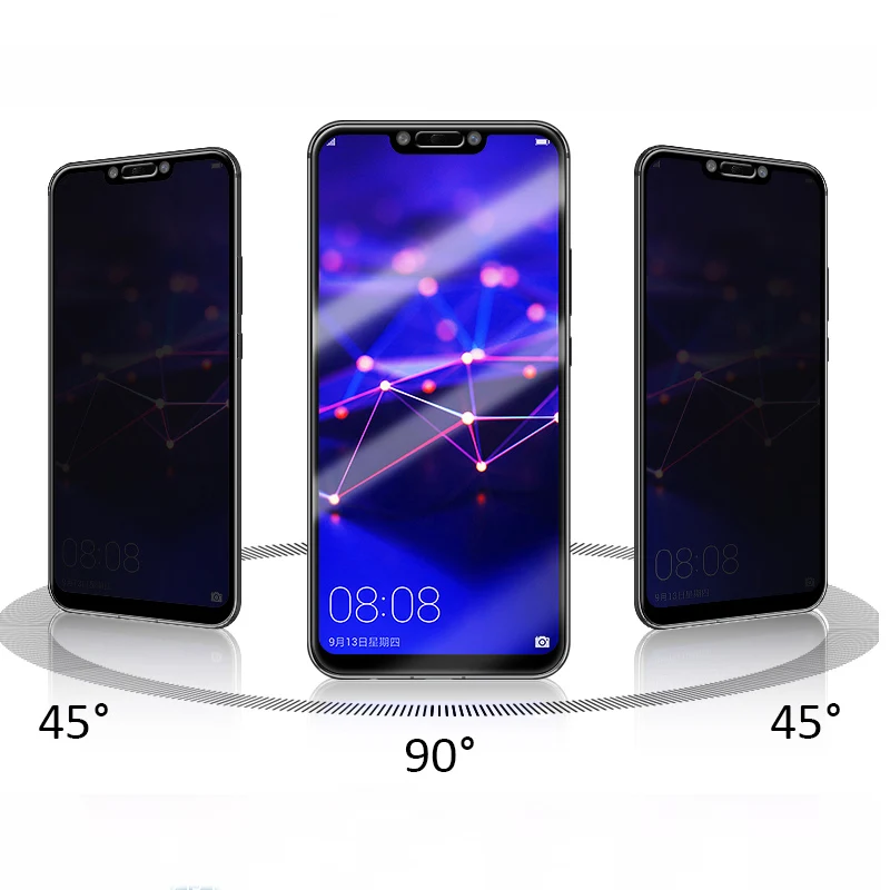 

Privacy Filter Tempered Glass Full Coverage Film AntiSpy Shield Screen Protector for HUAWEI maimang 7/mate 20 lite