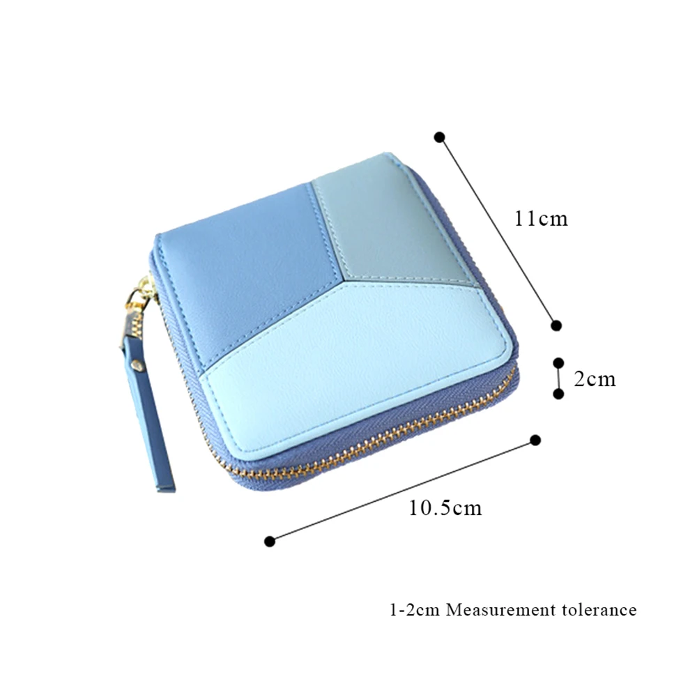 Badiya Модный женский кошелек в стиле пэчворк короткий дизайнерский кошелек на молнии с карманом для монет из искусственной кожи женский маленький держатель для карт кошелек