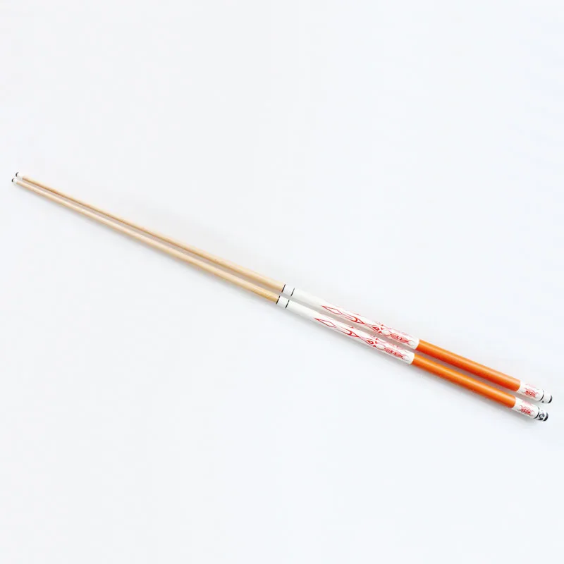 

Promotional price high quality 1/2 billiard cue, 2-pc center jointed Pool Table Maple Wood Que Stick 57inch for sale