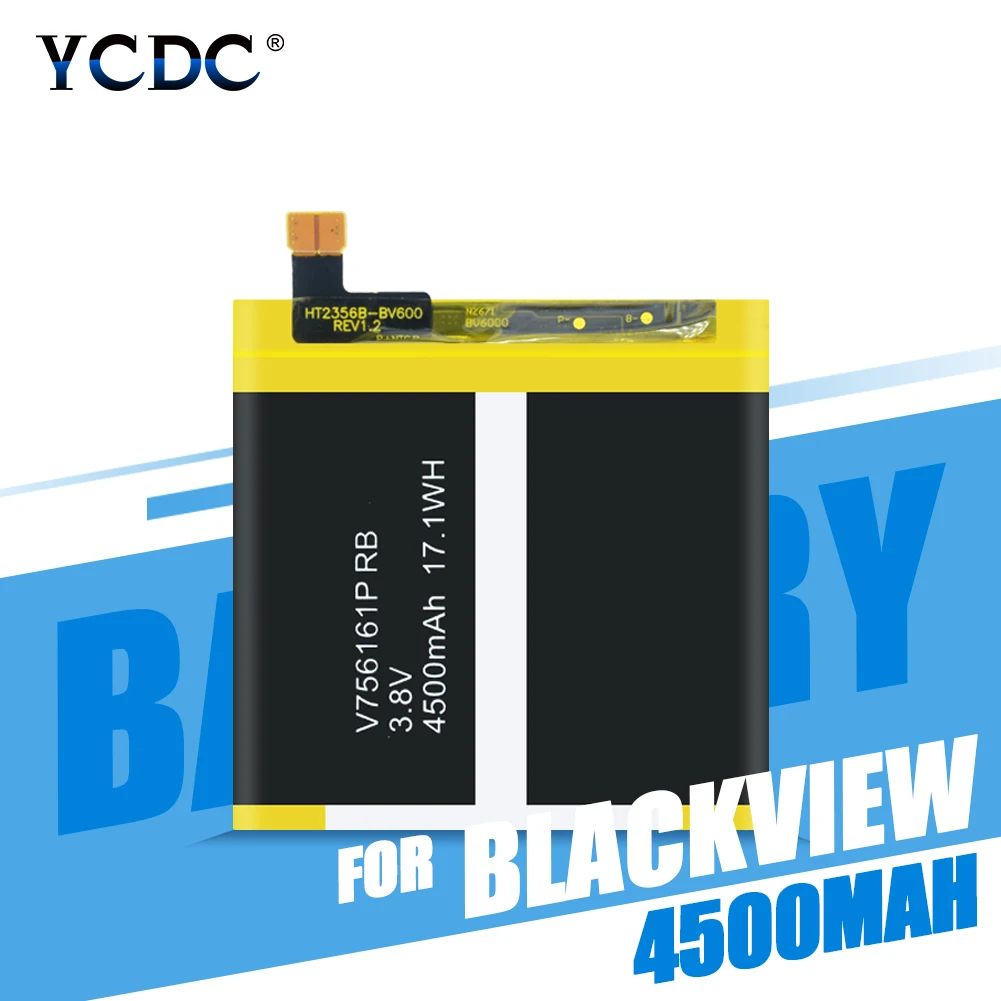 Высококачественный литий ионный аккумулятор 4500 мАч V756161P для Blackview BV6000 BV6000S