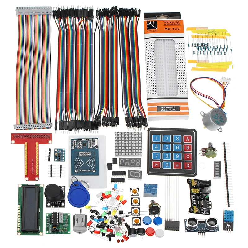 LCD1602 макетная плата кабель RFID стартовый Обучающий набор для Arduino Raspberry