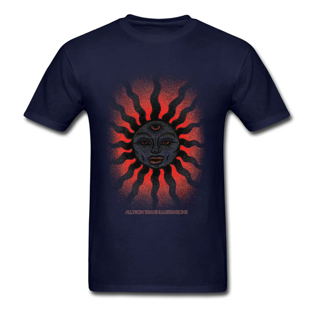 Gradient T Shirts for Men Casual April FOOL DAY Tops T Shirt Short Sleeve Company Design Sweatshirts Round Neck Cotton Fabric Gradient navy