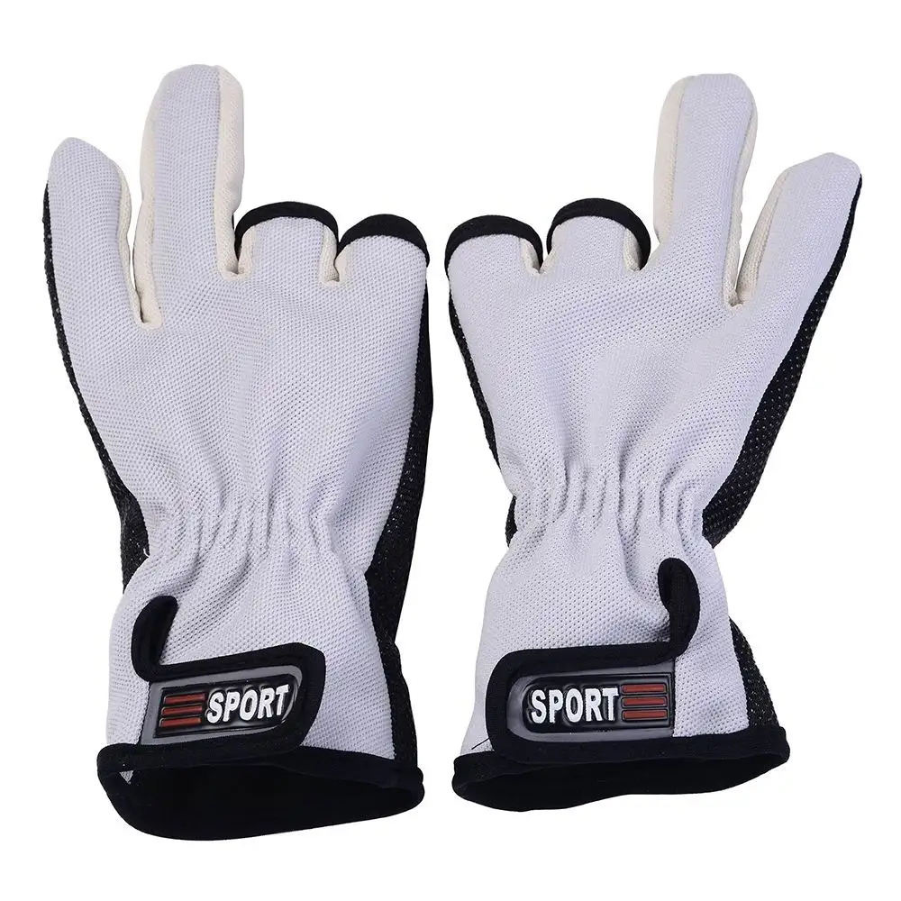 High Quality Outdoor Gloves Anti slip Fishing Gloves Breathable Wear Resistant Cotton Gloves 3 Low Cut