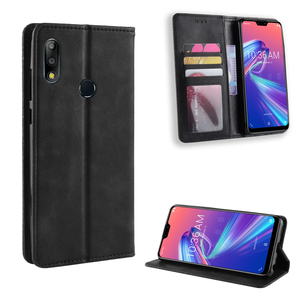 Zenfone Max Plus M2 ZB634KL Retro Classic Stand Wallet Leather Case For Asus Zenfone Max Shot ZB634KL Case With Magnetic Case Zenfone Max Plus M2 ZB634KL Retro Classic Stand Wallet Leather Case For Asus Zenfone Max Shot ZB634KL Case With Magnetic Case
