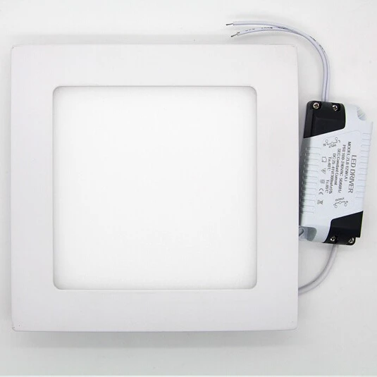 20 шт./лот 12 Вт светодиодные панели освещение потолочный светильник AC85-265V, теплый/холодный белый, освещение в помещении