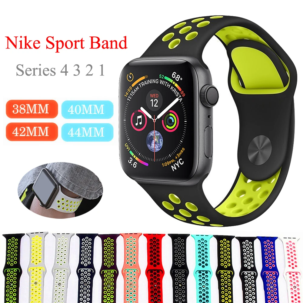 EIMO Strap for Apple Watch band iwatch band 38mm 42mm 44/40mm Correa For Apple Watch 4 3 Strap Nike Sport Silicone Bracelet Belt EIMO Strap for Apple Watch band iwatch band 38mm 42mm 44/40mm Correa For Apple Watch 4 3 Strap Nike Sport Silicone Bracelet Belt