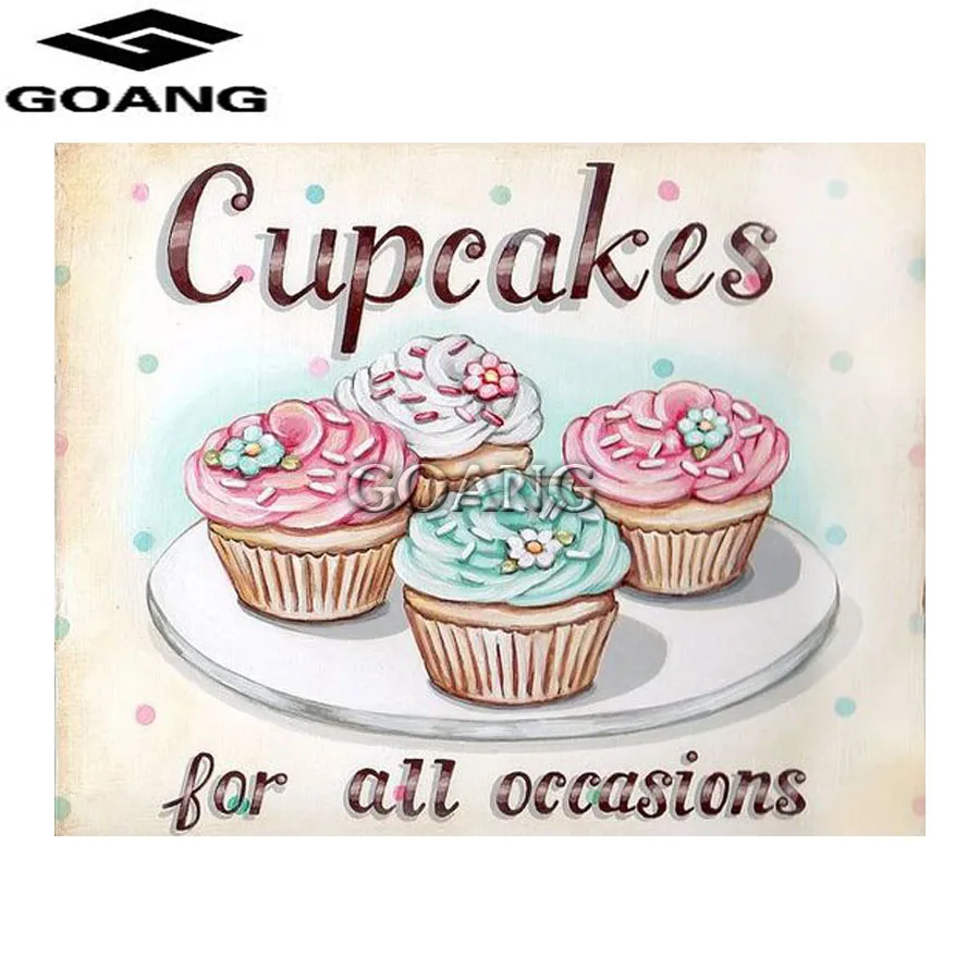 

5d diy diamond painting full square diamond mosaic diamond embroidery Cross Stitch kits home decoration cupcakes