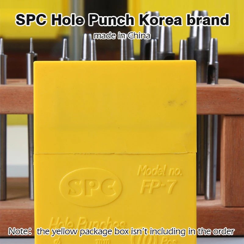 WUTA 6 Pcs 세트 SPC 둥근 구멍 중공 펀치 세트 날카로운 강철 시계 밴드 벨트 스크랩북 종이 캔버스 가죽 공예 도구