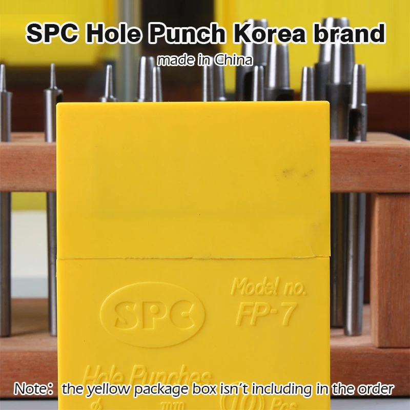 WUTA 6 Pcs Set SPC Round Hole Hollow Punch Set Sharp Steel Watchband Belt  Scrapbooking Paper Canvas Leather Craft Tools