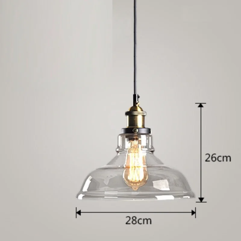 LukLoy светодиодный подвесной светильник в скандинавском и американском стиле в стиле ретро, лофт, гостиная, кухня, столовая, подвесной стеклянный светильник в стиле ретро