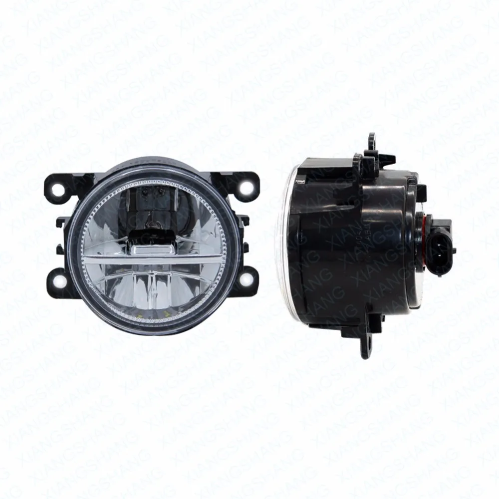  2pcs Car Styling Round Front Bumper LED Fog Lights DRL Daytime Running Driving fog lamps For Suzuki - 32801936128