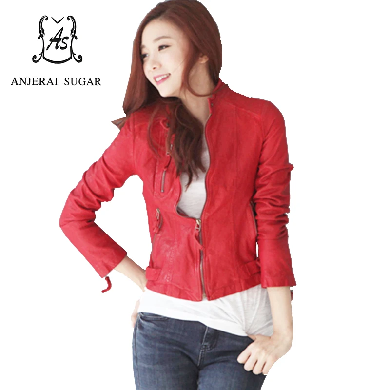 red short jacket womens