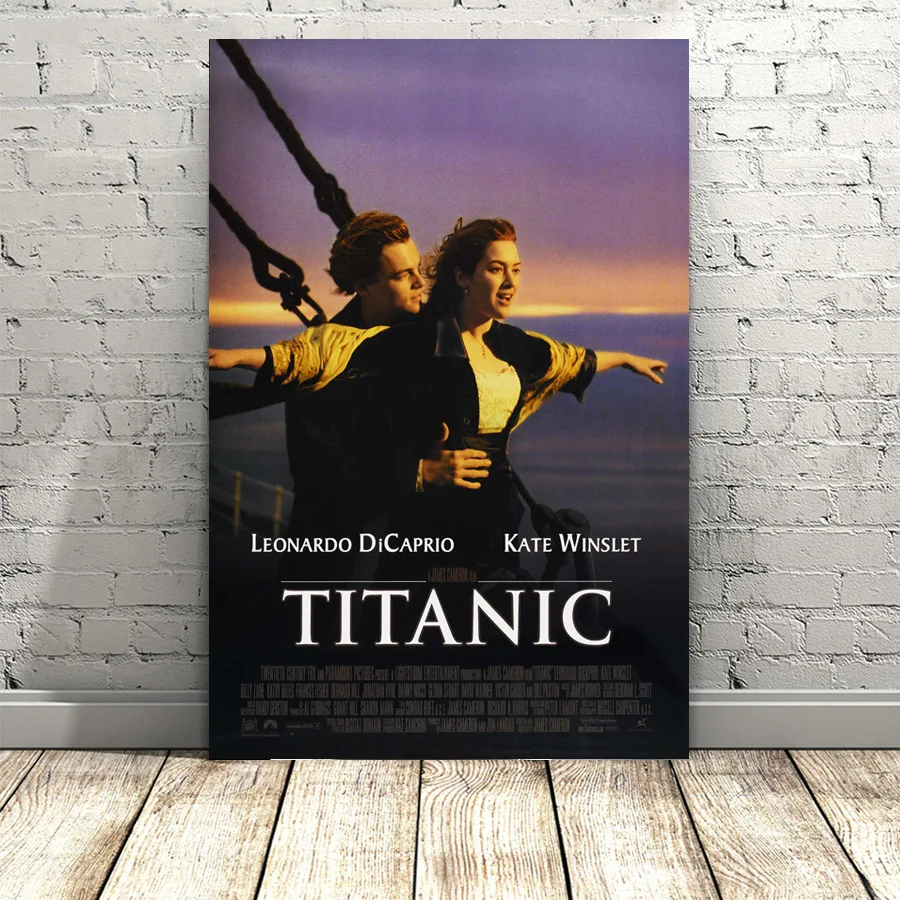 

Titanic (1997 film) Romantic Movie Classic Poster Canvas Prints Wall Art For Home Decor 16X24/20X30/24x36 inch