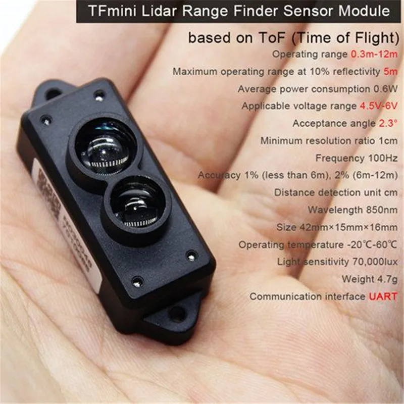 Лидар TOF Mini Benewake TFmini модуль датчика расстояния одноточечный микродиапазон для