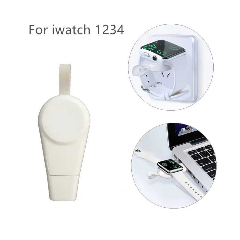 

For iWatch Magnetic USB Charger Adapter holder Portable Mini Fast Wireless Charging Cable for Apple Watch Series 1 2 3 4