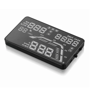

Hot sale Consumption Data Q7 5.5 Inch OBD 2 colorful HUD Display Digital speedometer Heads Up GPS function