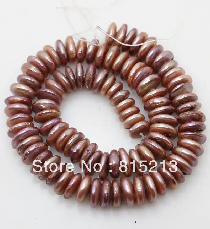 

wb 0021 10-12mm coin pearl loose beads 15"long strand