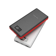 External Battery With LED Dual USB Charging 20000mAh Portable Mobile Power Bank Battery Charger with Built-in Li-Polymer Battery
