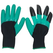 Защитные перчатки садовые перчатки резиновые TPR 1 пара термопластиковые строители рабочие напальчники из АБС-пластика бытовые перчатки для копания