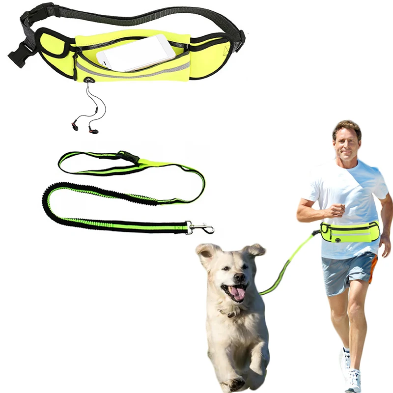 

2019 Durable Multifunctional Dogs Belt Running Leash Set Hands Free Leashes Collar Pets Accessories Puppy Harness For Animals