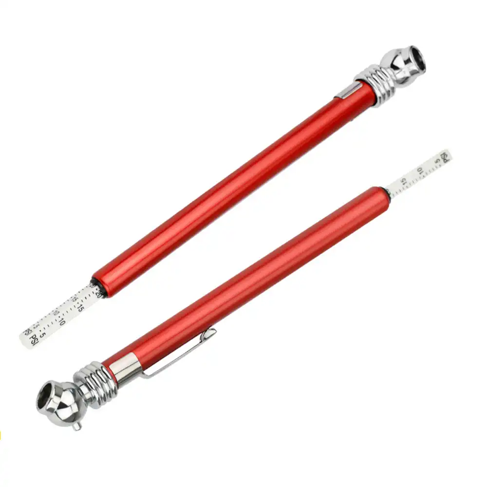 Senmubery Portable Durable Car Styling 5-50 Psi Pressure Gauge Pen Shape Emergency Use Tire//Tyre Air Pressure Test Meter