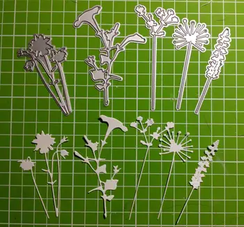 

Flower Plants Set Metal Cutting Dies Stencil DIY Scrapbooking Embossing Paper Crad Decorative Craft Die Cuts